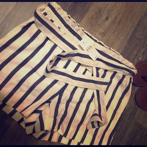 Ann Taylor LOFT striped shorts